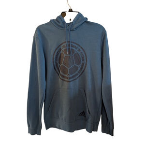 Adidas federacion colombiana de futbol Blue Hoodie Size Small